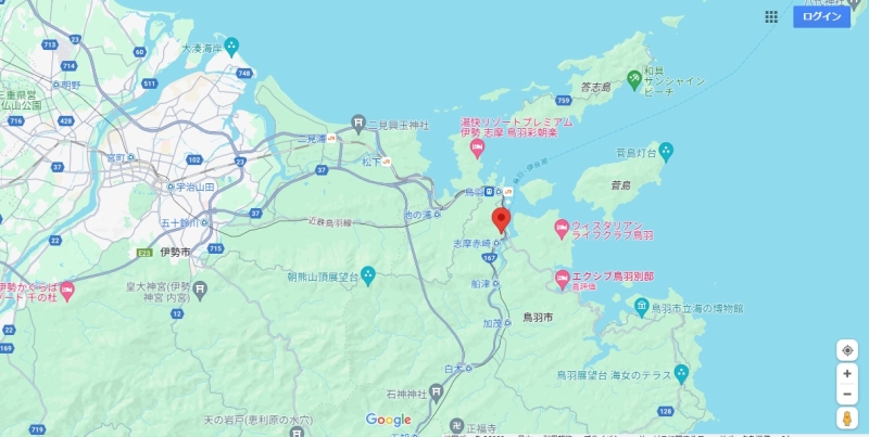 三重県鳥羽市の山林　海の近く、景色抜群