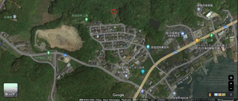 山口県田布施町の山林　409㎡　10万円