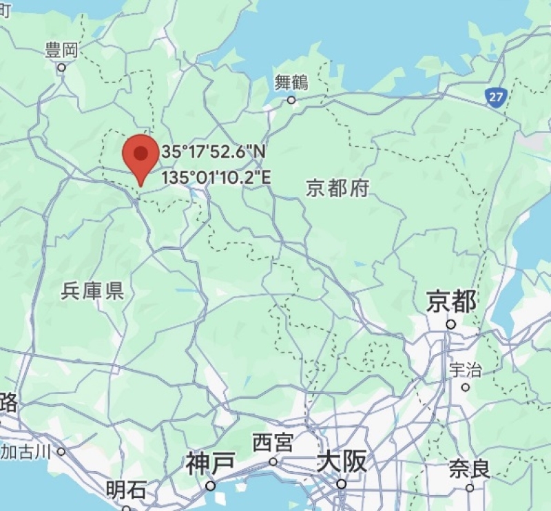 福知山市の約１０００坪の山林　４０万円