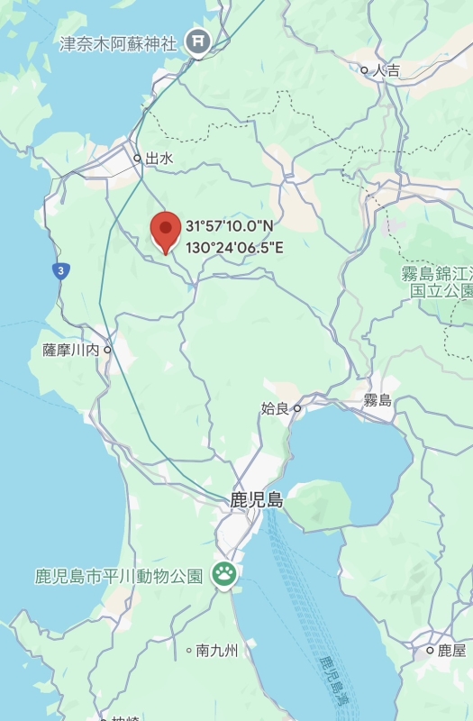 鹿児島県薩摩郡の山林３，１６２㎡（約９５６坪）３０万円