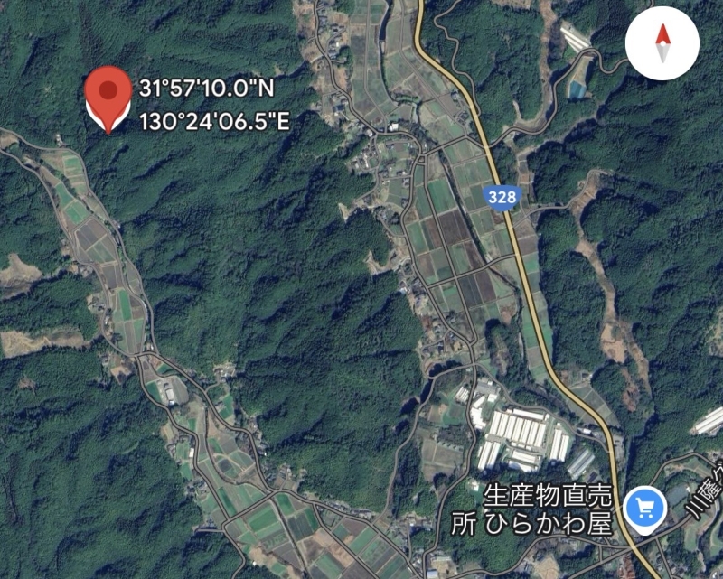 鹿児島県薩摩郡の山林３，１６２㎡（約９５６坪）３０万円