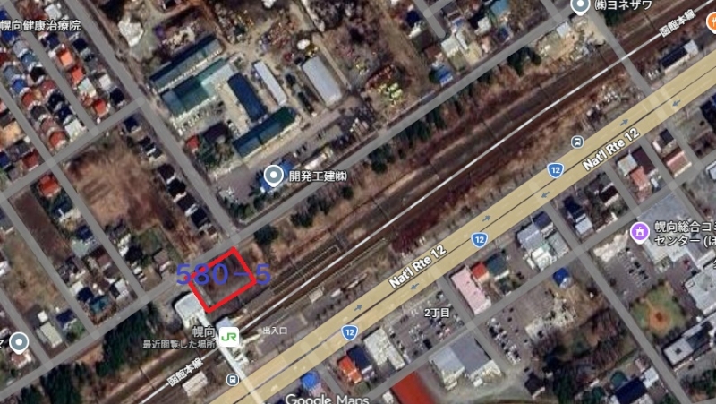 幌向駅北側コンコースの土地　950㎡（表面利回り　3.3％）　※岩見沢市に駐輪場賃貸年間82,900円の収入有