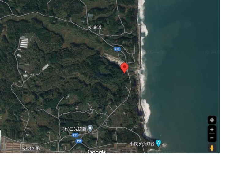 福島県富岡町　海近くの山林　プライベートキャンプ場にお勧め