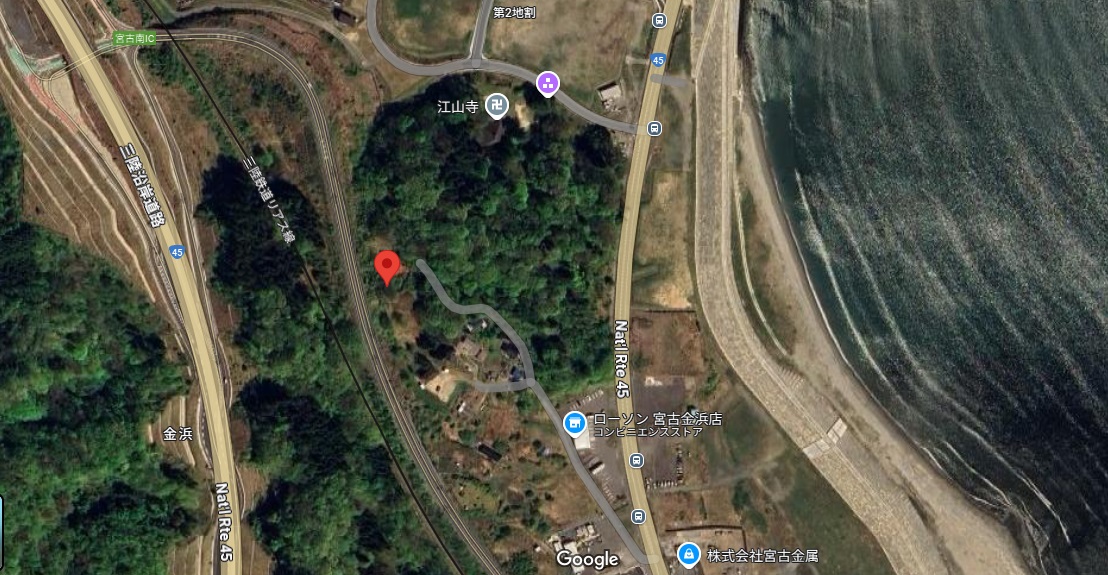 【風光明媚】岩手県宮古市の浜辺近くの土地　357㎡（108坪）